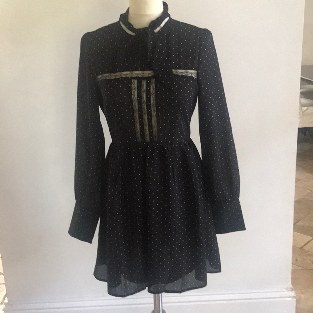 Polka dot mini dress